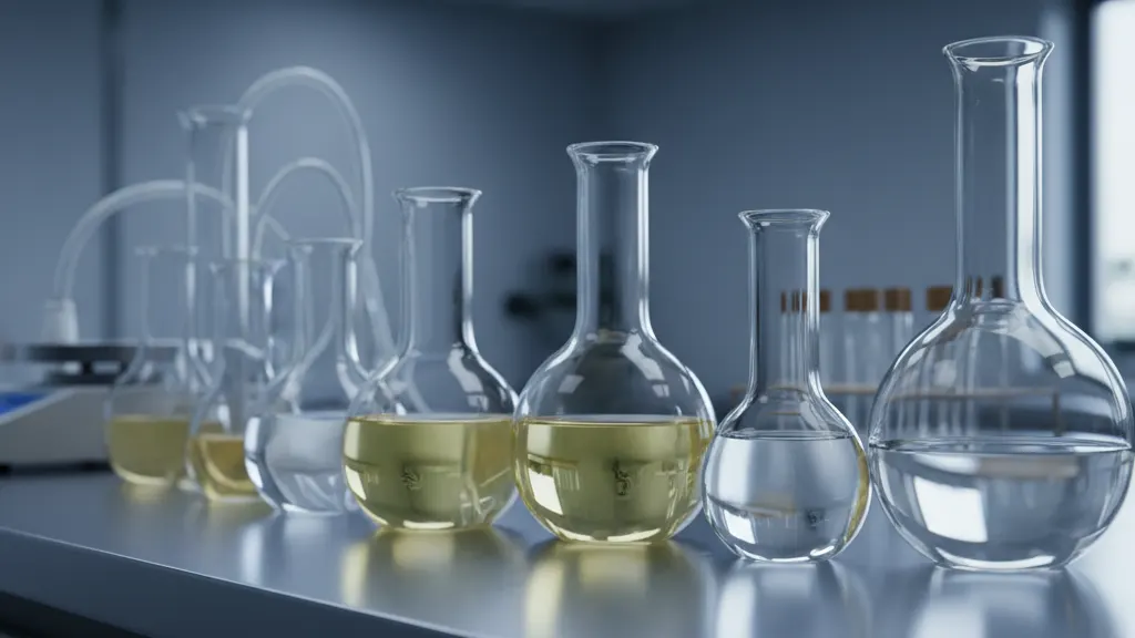 Organic solvents laboratory glassware